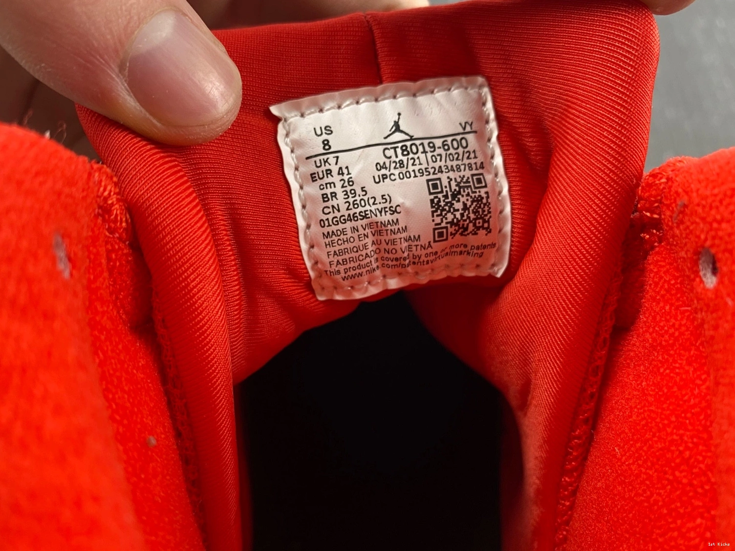 Air  CT8019-600 9 Red' Jordan 'Chile 0218